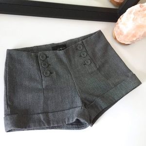 5/$25 Woven Sailor Shorts, gray sz S